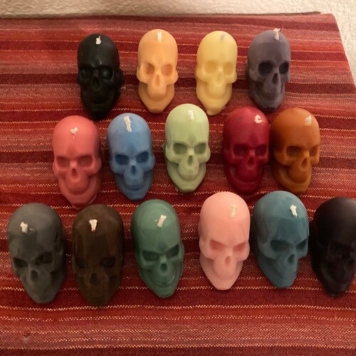 Skull Votive Candles Handmade Made to Order Etsy