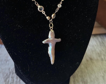 cross charm necklace