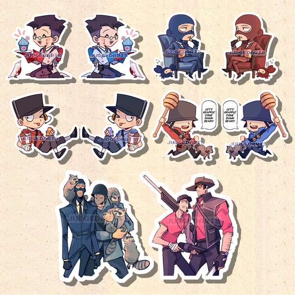 Team Fortress 2 TF2 Stickers