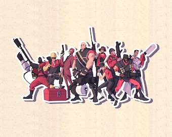 Team Fortress 2 TF2 RED Team Sticker