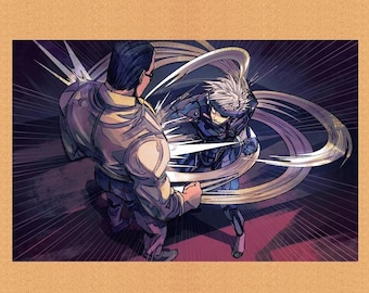 Metal Gear Rising Revengeance Armstrong Vs Raiden Print - Etsy