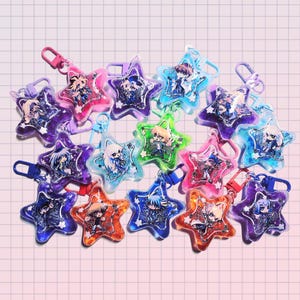 Y Game Liquid Shaker Keychains