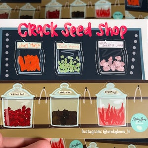 Crack seed shop (sticker sheet)