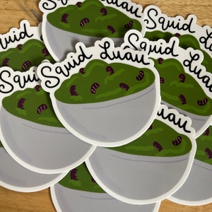 Squid Luau - (sticker decal)