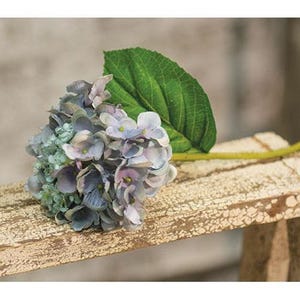 Blue Hydrangea 9&quot; Floral Pick Stem