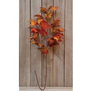 Fall Maple Leaves 37" Faux Fall Foliage Stem