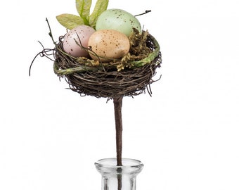 Bird Nest With Eggs Pick