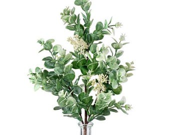 Seeded Baby Eucalyptus 19" Faux Foliage Spray