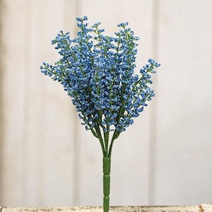 Bursting Sky Blue Astilbe 10.5&quot; Faux Bush