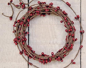 Red Pip Berries String Garland 18 ft