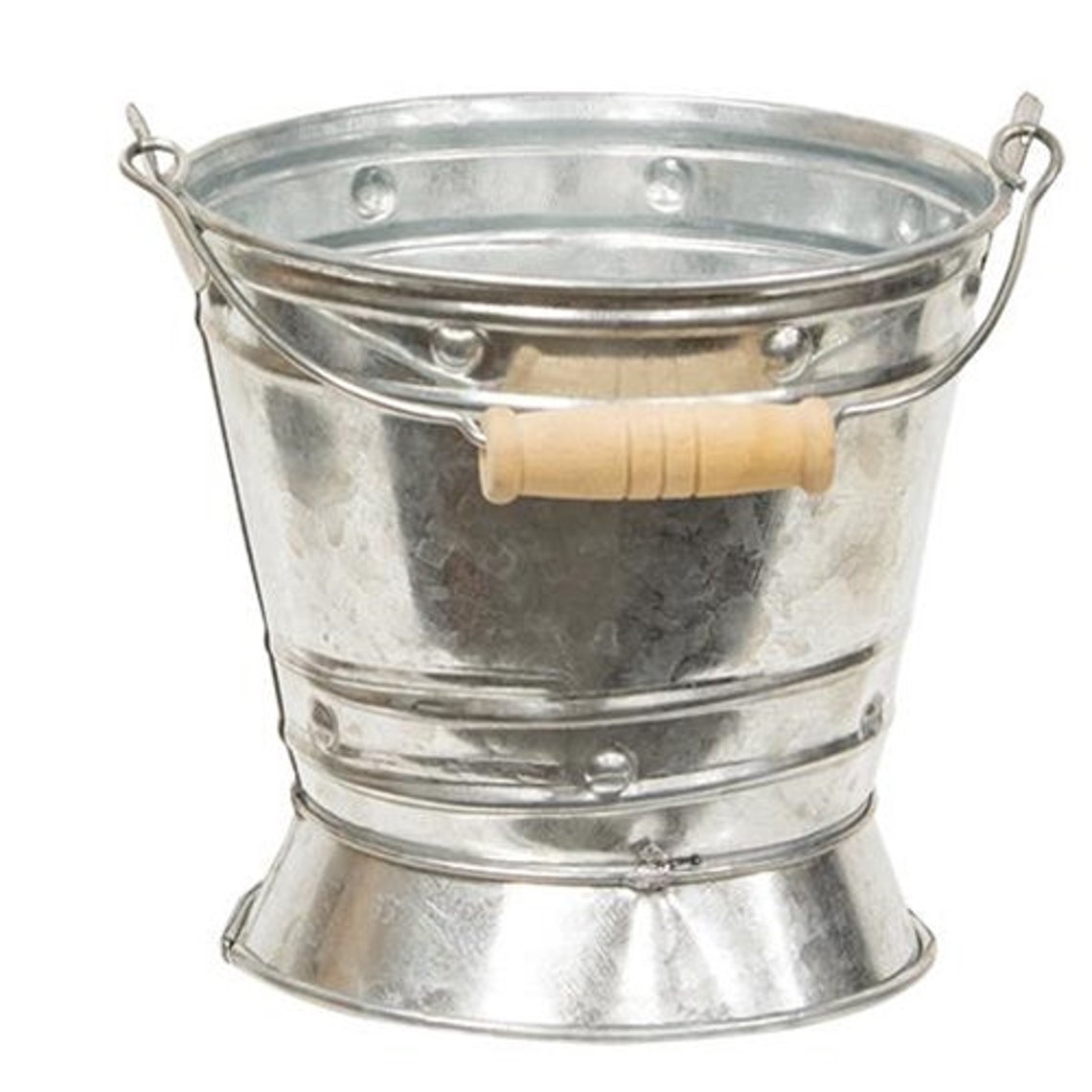 Galvanized Tin Mini Pail With Handle Etsy
