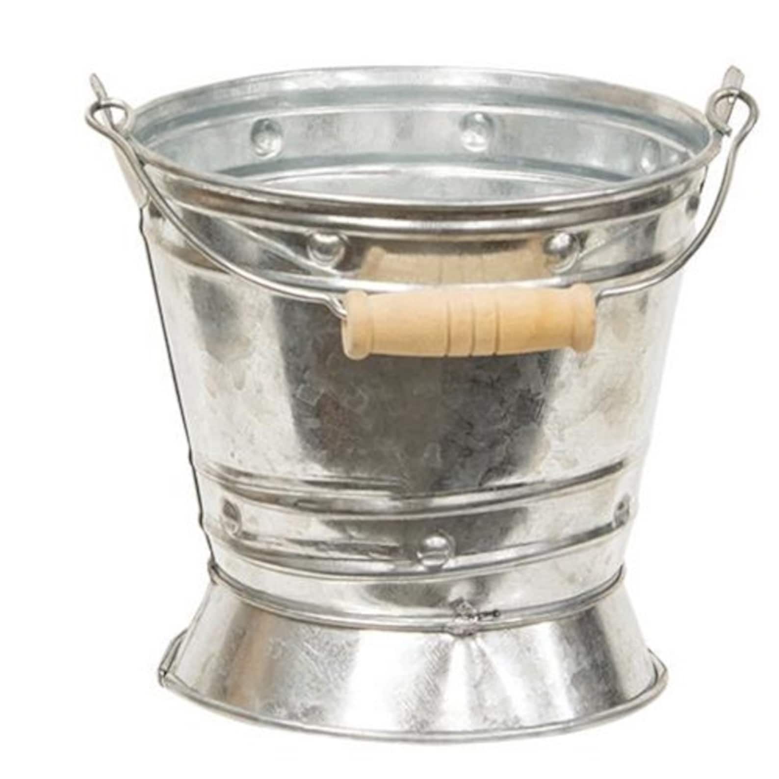 Galvanized Tin Mini Pail With Handle Etsy