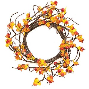 Bittersweet Berry 8&quot; Faux Botanical Ring