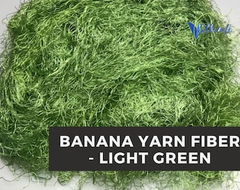 Hilo de plátano verde claro Fibra: Hilo de viscosa vegano