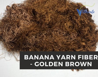 Golden Brown Bananengarn Faser: Handgefertigte Viskose