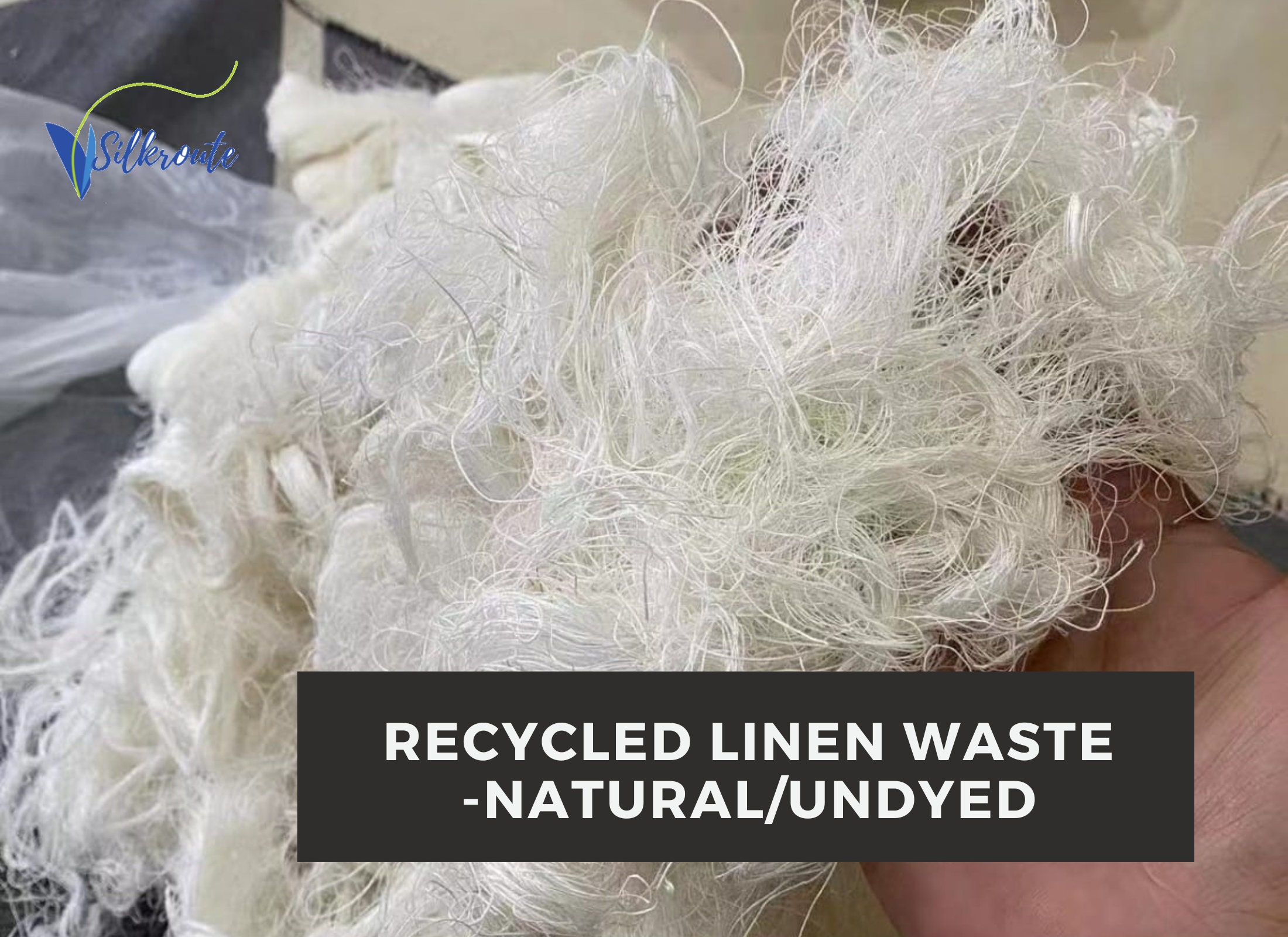 Linen Waste Undyed Recycled Linen Natural Linen Fiber Etsy