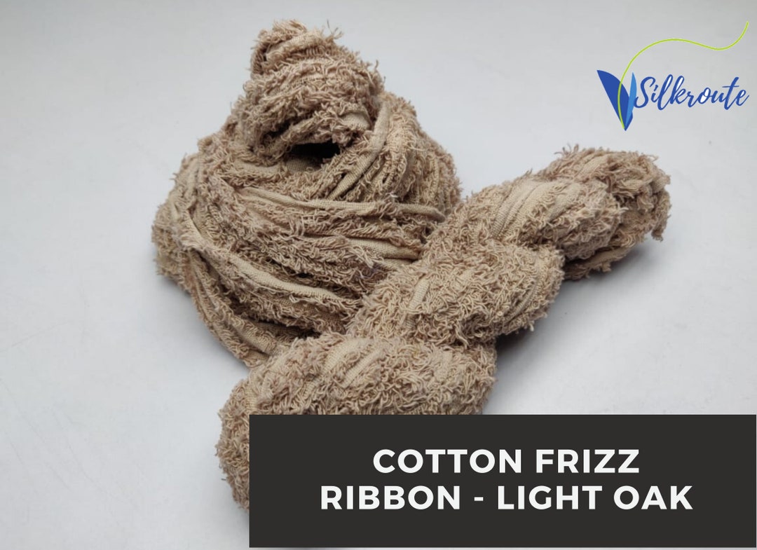 Recycled Cotton Frizz Ribbon - Light Oak, Cotton Frizz Ribbon, Recycled ...