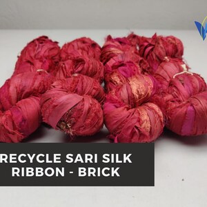 Sari Seidenband aus recycelter Sari Seide