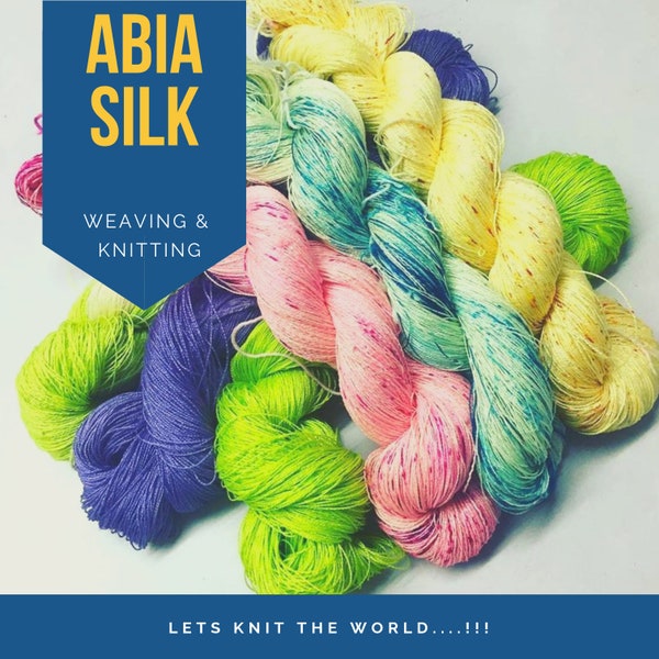 Abia Silk Yarn, Mulberry Silk Yarn, Mulberry Silk, Super Soft Yarn, Soft Yarn, Weaving yarn, Knitting Yarn, Crochet Yarn, Baby Yarn