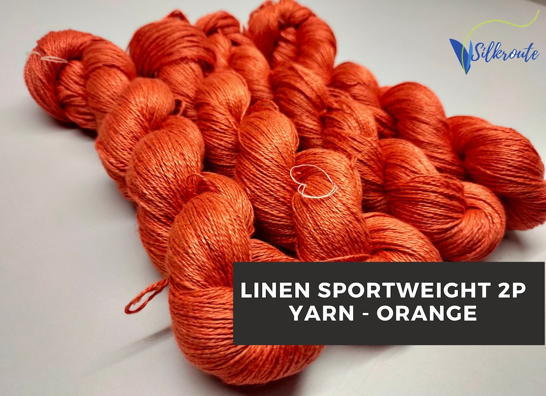 Linen Sportweight 2PLY Yarn Linen Yarn Sportweight Yarn Etsy