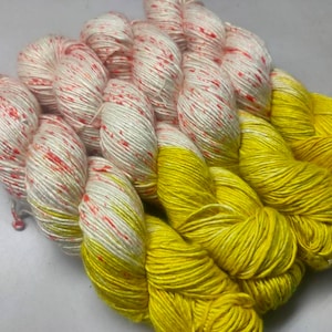 Mulberry Silk Yarn Short Fiber - Sun Haze | Mulberry Silk | Super Soft Yarn | DK Weight Yarn | Duke Yarn | Mulberry Silk Yarn