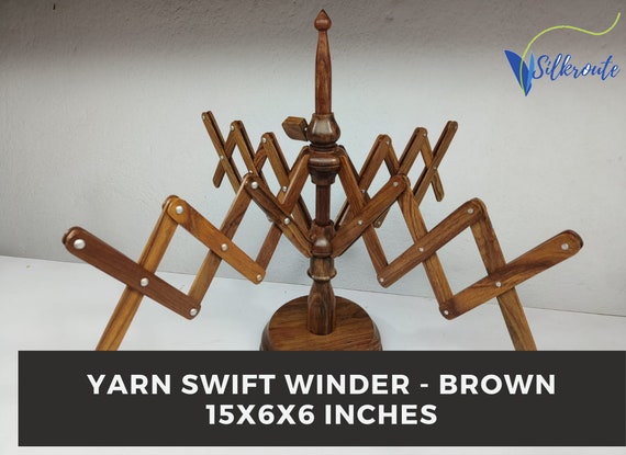 Wooden Yarn Swift Winder, Yarn Umbrella