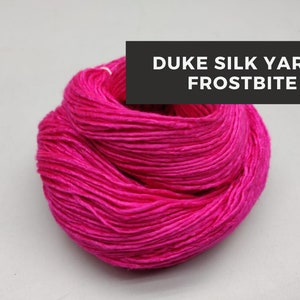 Duke Silk Yarn - Frostbite | Mulberry Silk Yarn | Mulberry Silk | Super Soft Yarn | Duke Yarn | DK Weight Yarn
