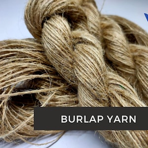 Burlap yarn hotsell