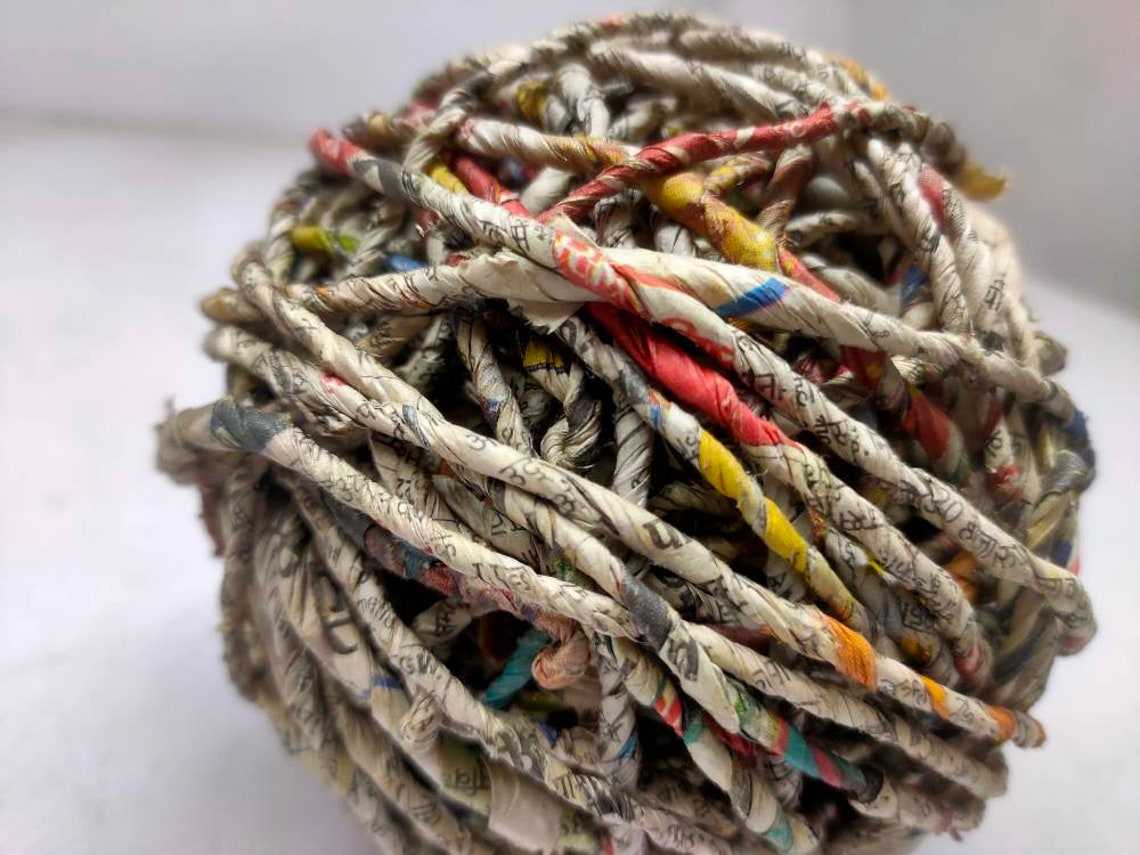 Recycled Paper Yarn Newspaper Yarn, Paper Yarn Recycled Indian