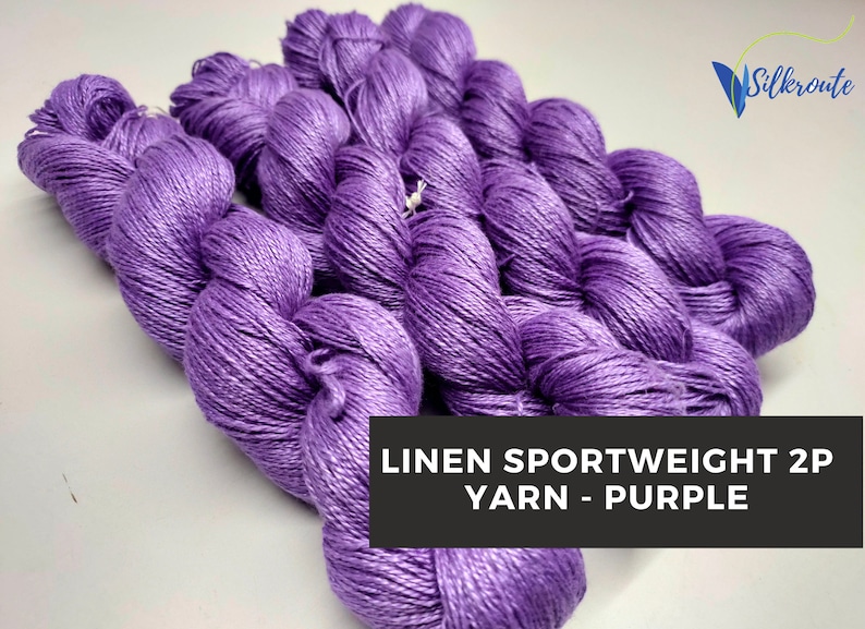 Blue Bell Summer Yarn Sportweight Yarn Linen Yarn LN-332 Crochet Yarn Weaving Yarn Linen Sportweight Yarn Sensitive Skin Yarn