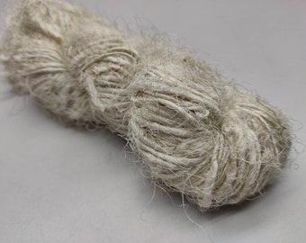 Recycled Sari Silk Yarn Prime - White - Sari Silk Yarn - Himalaya Yarn - recycle Sari Yarn - Recycle Silk Yarn - Recycled Yarn - Sari Yarn