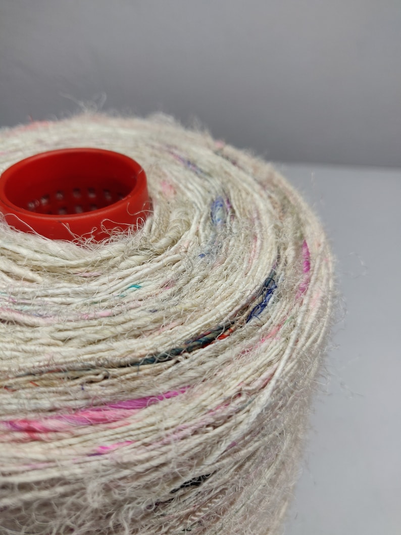 Recycled Sari Silk Yarn Prime WHITE PATCHES Himalayan Etsy
