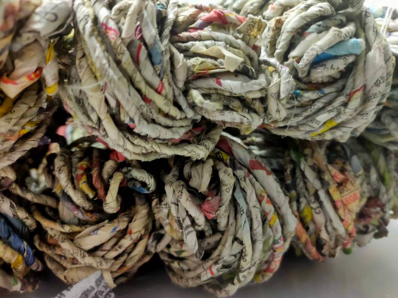 Recycled Paper Yarn Newspaper Yarn Paper Yarn Etsy