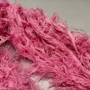 Recycled Linen Frizz Ribbon - Bubblegum, Linen Frizz Ribbon, Recycled ...
