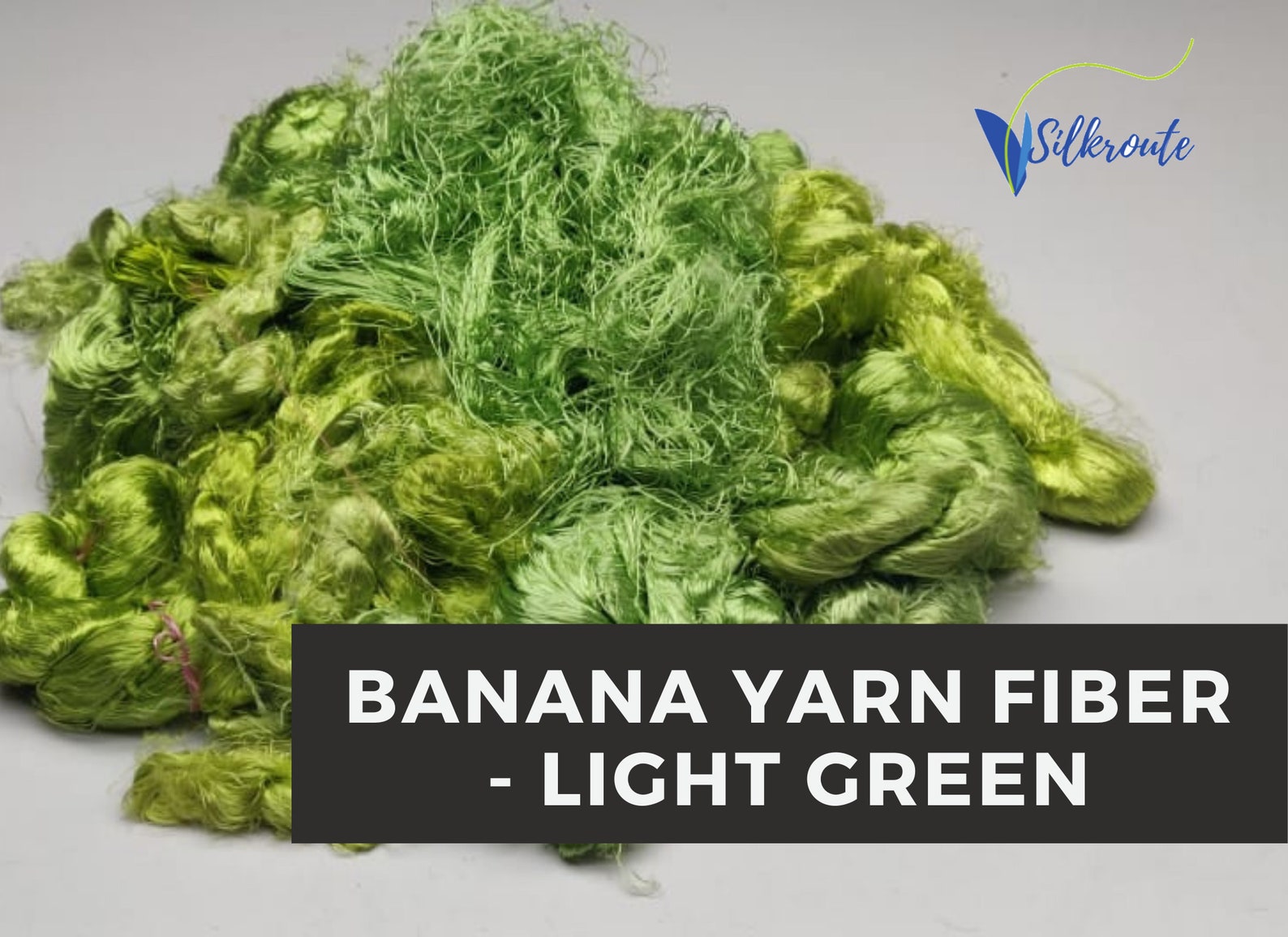 Banana Silk Fiber Banana Yarn Fiber Light Green Etsy