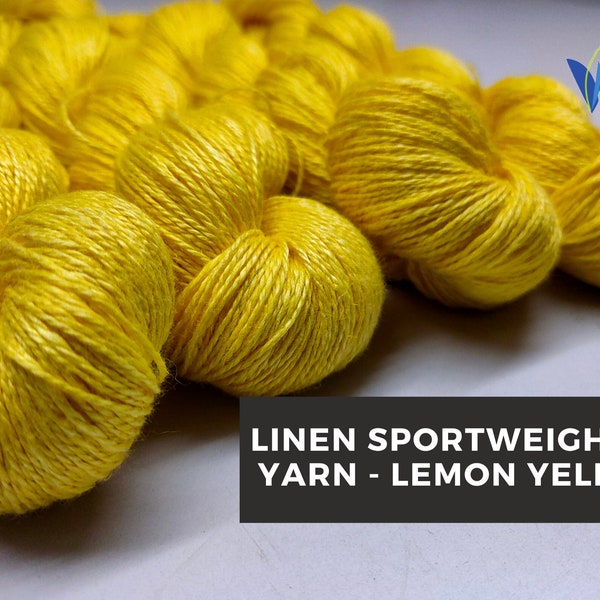 Linen Sportweight Yarn, Linen Yarn, Sportweight Yarn, Knitting Yarn, Crochet Yarn, Baby Yarn, Weaving Yarn, Sensitive Skin Yarn, Summer Yarn