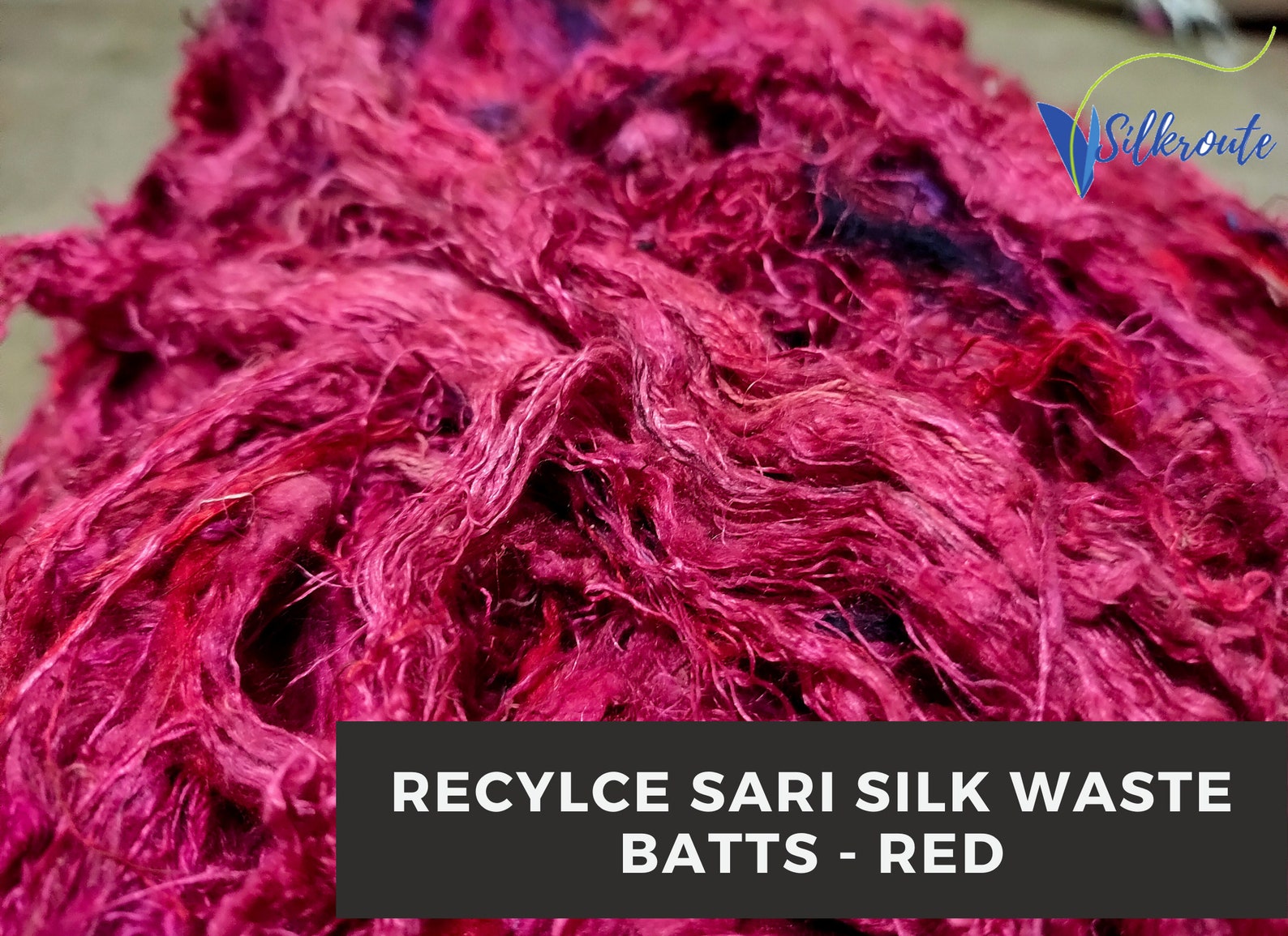 Buy Sari Silk Waste Batts Red Sari Silk Waste Recycle Sari Online in India Etsy