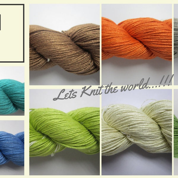 Rani Silk Yarn, Mulberry Silk Yarn, Mulberry Silk, Soft Knitting Yarn, Crochet Yarn, Baby Yarn, Weaving Yarn, yarn for Sensitive Skin, Craft