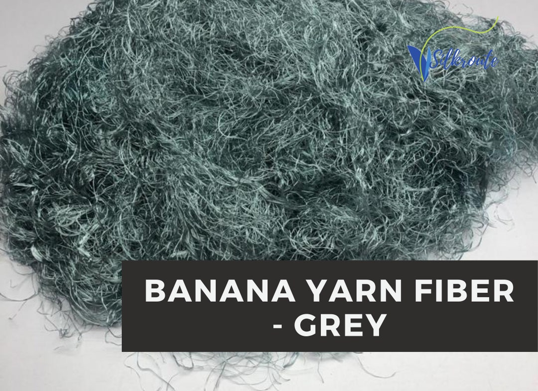 Banana Silk Fiber Banana Yarn Fiber Recycled Banana Yarn Etsy