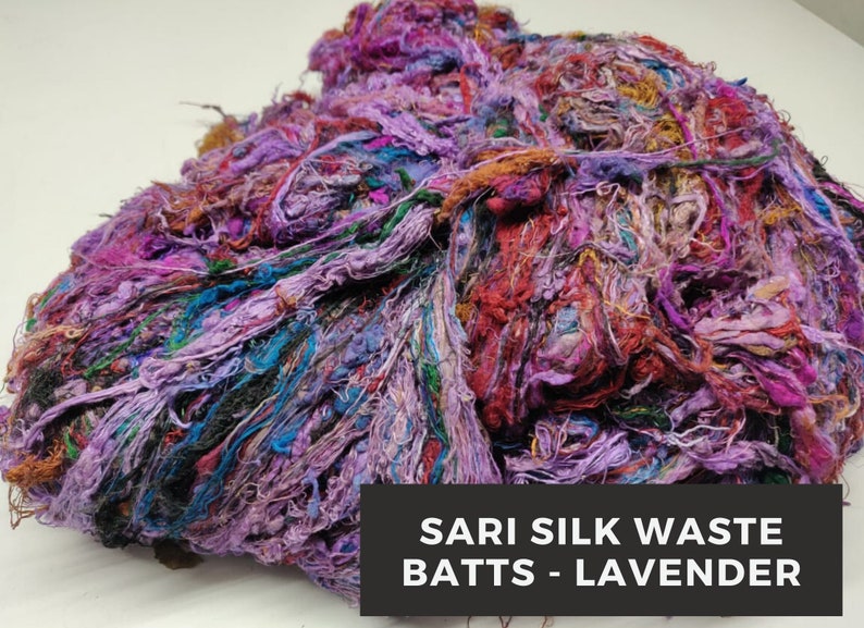 Sari Silk waste Batts Recycle Silk Waste Batts Silk Waste Etsy