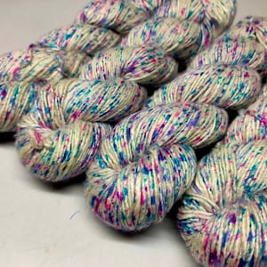 Mulberry Silk Yarn Short Fiber - Blue Haze | Mulberry Silk | Super Soft Yarn | DK Weight Yarn | Duke Yarn | Mulberry Silk Yarn
