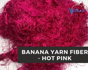Pinke Bananenseide: Handgefertigtes Viskosegarn