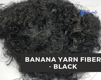 Black Banana Yarn Fiber: Handcrafted Viscose for Arts & Crafts