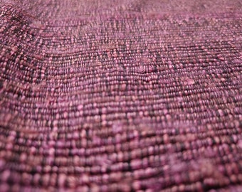 Handwoven Banana Silk Rug: Purple & Black Sofa Throw (48&quot;x60&quot;)
