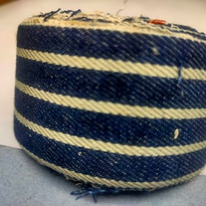 Denim Band, Recycled Denim Band - 1,5 "Breit, Recyceltes Baumwollband, Recycled Jeans Band, Jeans Band