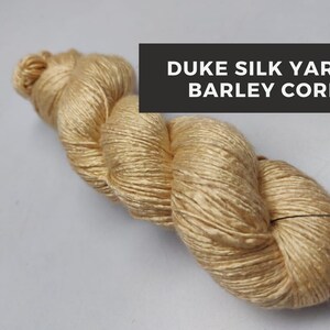 Duke Silk Yarn - Barley Corn | Mulberry Silk Yarn | Mulberry Silk | Super Soft Yarn | Duke Yarn | DK Weight Yarn