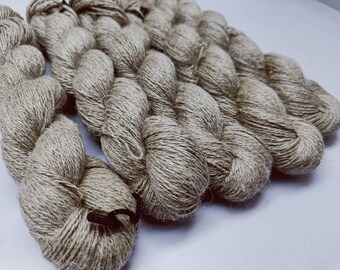 Natural Linen Sportweight Yarn: 300M, Crochet & Knitting