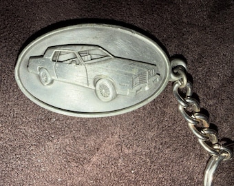 1984 I Love My Cadillac Rawlippe Pewter Vintage Schlüsselanhänger
