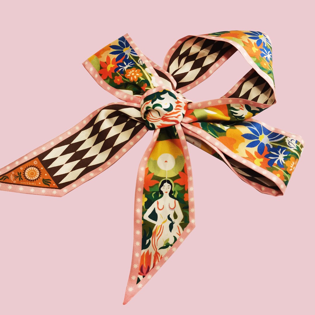 Mulberry Skinny Scarf Jewels Charms Night Sky Teak Recycled Polyester Scarves 300040555dbl main image 1
