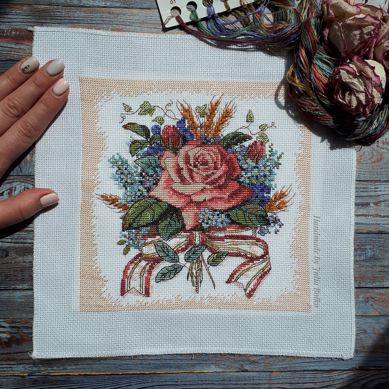 Finished Complete Cross Stitch/ Еmbroidery/Mural/Wall hang Etsy